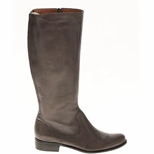 Corso Como Gray Leather Knee-High Boots
